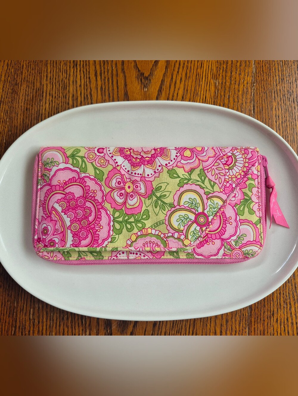Vera Bradley Petal Pink Large Clutch Wallet